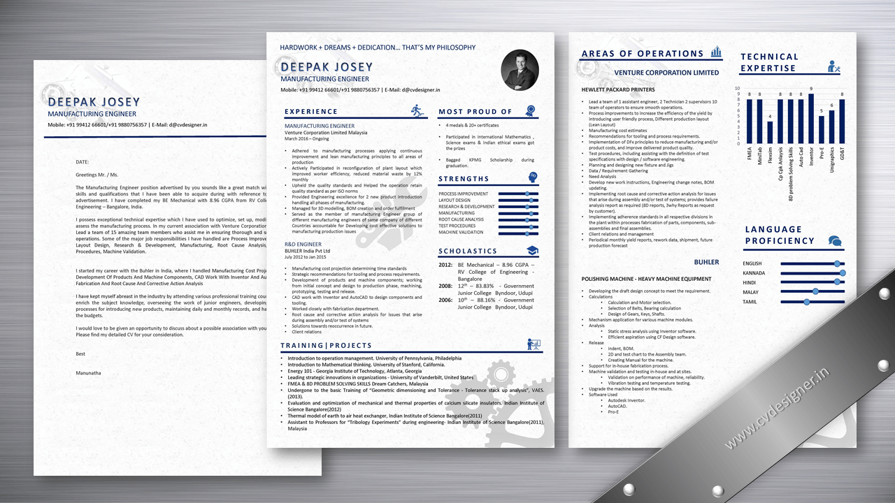 Manufacturing Engineer Resume Samples